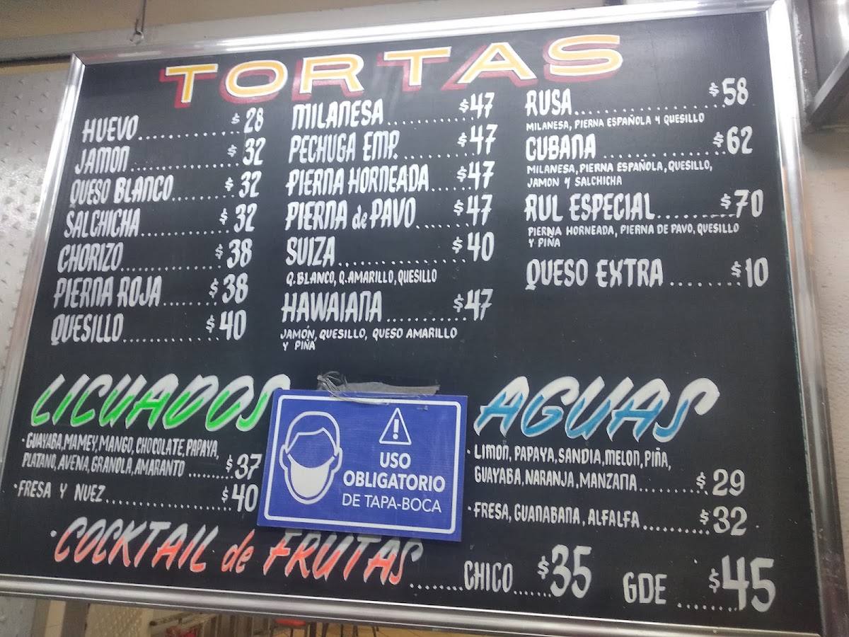 Tortas Rul Menu - Image 2